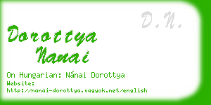 dorottya nanai business card
